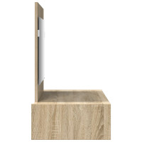 Produktbild för Smyckebord med låda Brun 83 x 40 x 70 cm Konstruerat trä