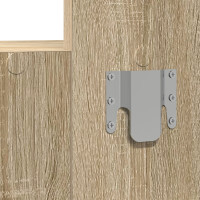 Produktbild för Smyckebord med låda Brun 83 x 40 x 70 cm Konstruerat trä