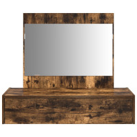 Produktbild för Smyckebord med låda Brun 83 x 40 x 70 cm Konstruerat trä