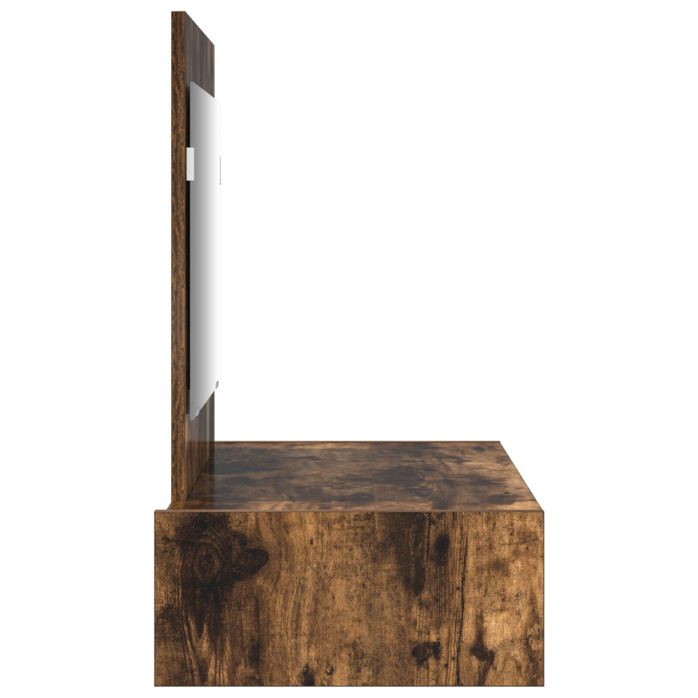 Produktbild för Smyckebord med låda Brun 83 x 40 x 70 cm Konstruerat trä