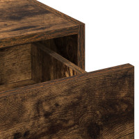Produktbild för Smyckebord med låda Brun 83 x 40 x 70 cm Konstruerat trä