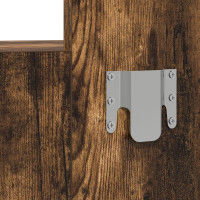 Produktbild för Smyckebord med låda Brun 83 x 40 x 70 cm Konstruerat trä