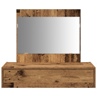 Produktbild för Smyckebord med låda Brun 83 x 40 x 70 cm Konstruerat trä