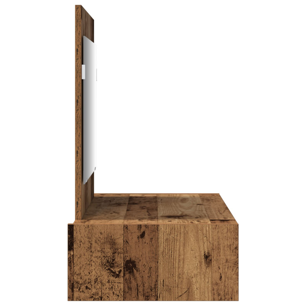 Produktbild för Smyckebord med låda Brun 83 x 40 x 70 cm Konstruerat trä