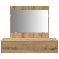 Produktbild för Smyckebord med låda Brun 83 x 40 x 70 cm Konstruerat trä