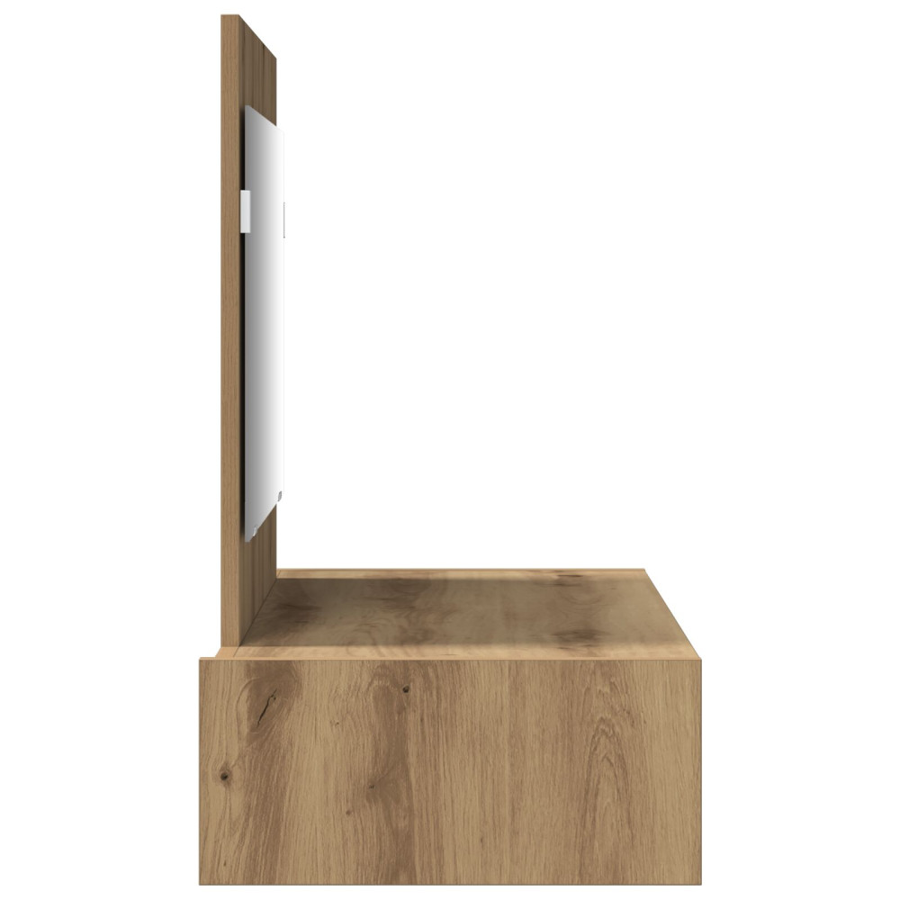 Produktbild för Smyckebord med låda Brun 83 x 40 x 70 cm Konstruerat trä