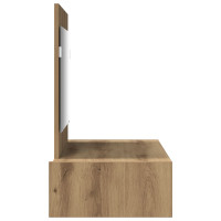 Produktbild för Smyckebord med låda Brun 83 x 40 x 70 cm Konstruerat trä