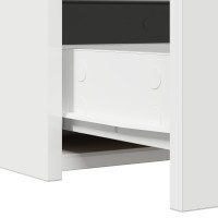Produktbild för Smyckebord med låda Vit 100 x 40 x 70 cm Konstruerat trä