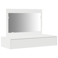 Produktbild för Smyckebord med låda Vit 100 x 40 x 70 cm Konstruerat trä