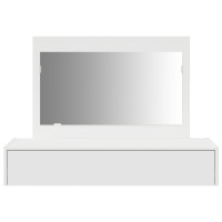 Produktbild för Smyckebord med låda Vit 100 x 40 x 70 cm Konstruerat trä