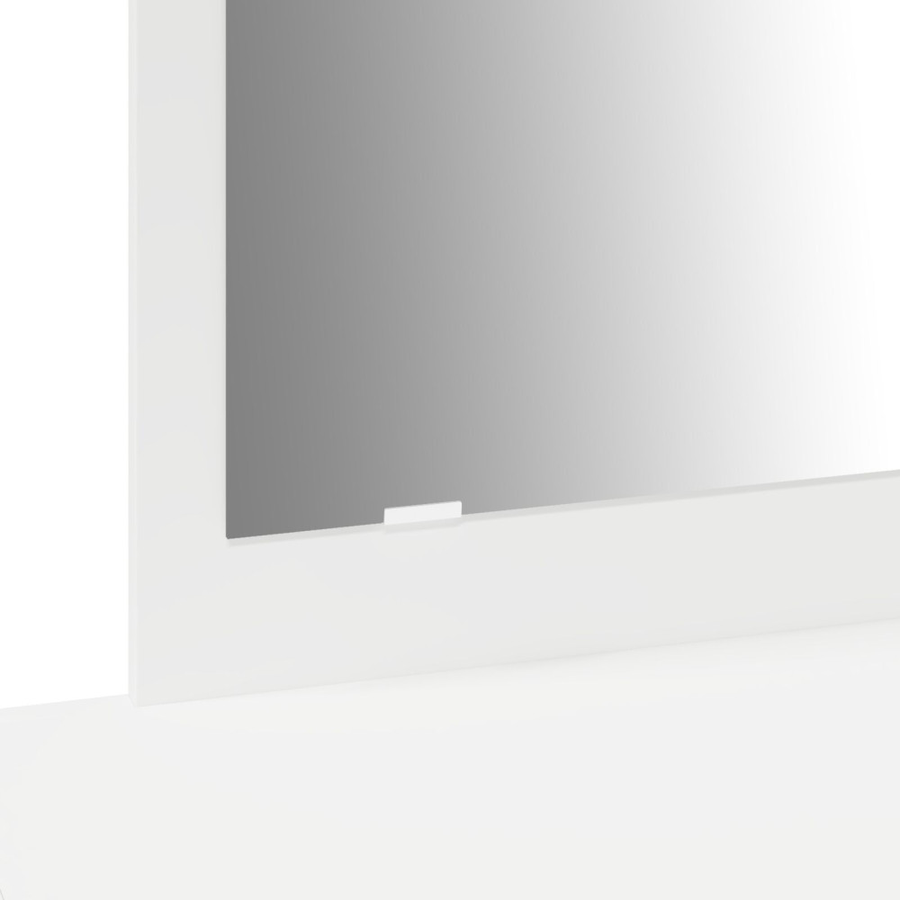 Produktbild för Smyckebord med låda Vit 100 x 40 x 70 cm Konstruerat trä