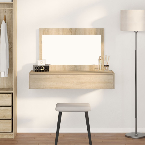 vidaXL Smyckebord med låda Brun 100 x 40 x 70 cm Konstruerat trä