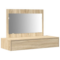 Produktbild för Smyckebord med låda Brun 100 x 40 x 70 cm Konstruerat trä