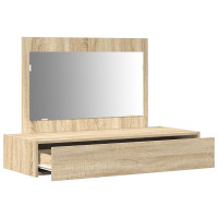 Produktbild för Smyckebord med låda Brun 100 x 40 x 70 cm Konstruerat trä