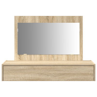 Produktbild för Smyckebord med låda Brun 100 x 40 x 70 cm Konstruerat trä