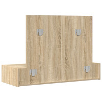 Produktbild för Smyckebord med låda Brun 100 x 40 x 70 cm Konstruerat trä