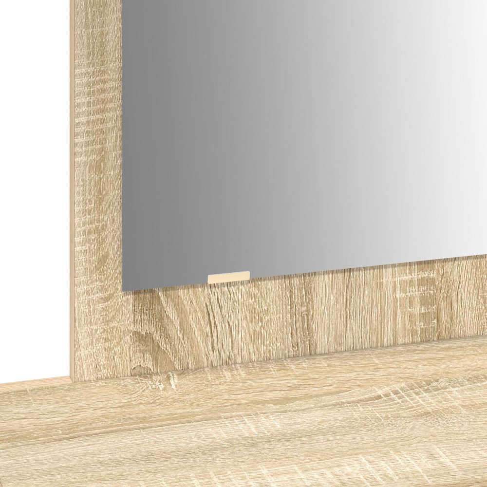 Produktbild för Smyckebord med låda Brun 100 x 40 x 70 cm Konstruerat trä
