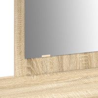 Produktbild för Smyckebord med låda Brun 100 x 40 x 70 cm Konstruerat trä