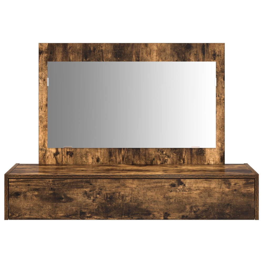 Produktbild för Smyckebord med låda Brun 100 x 40 x 70 cm Konstruerat trä