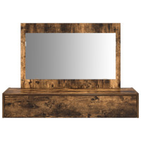 Produktbild för Smyckebord med låda Brun 100 x 40 x 70 cm Konstruerat trä