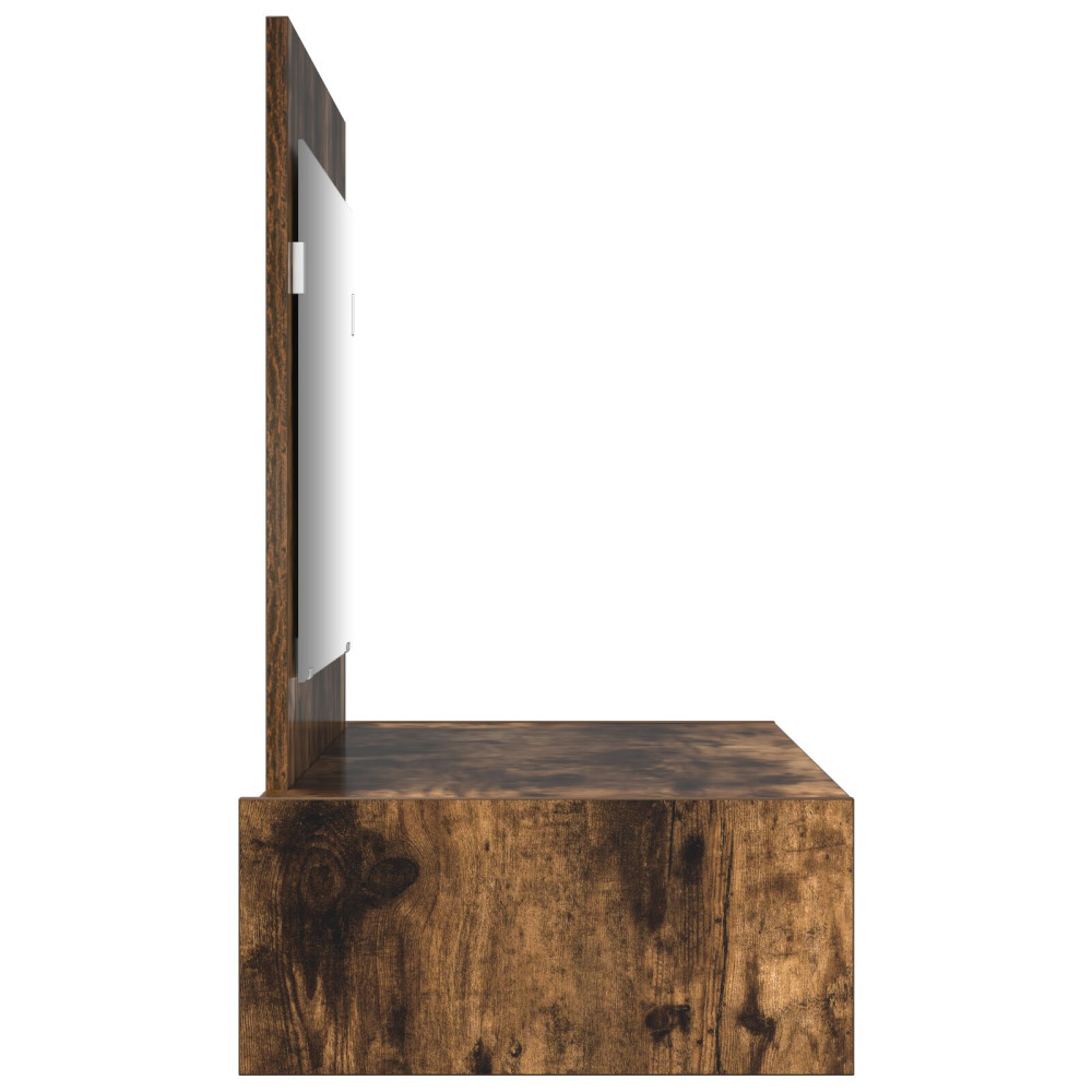 Produktbild för Smyckebord med låda Brun 100 x 40 x 70 cm Konstruerat trä