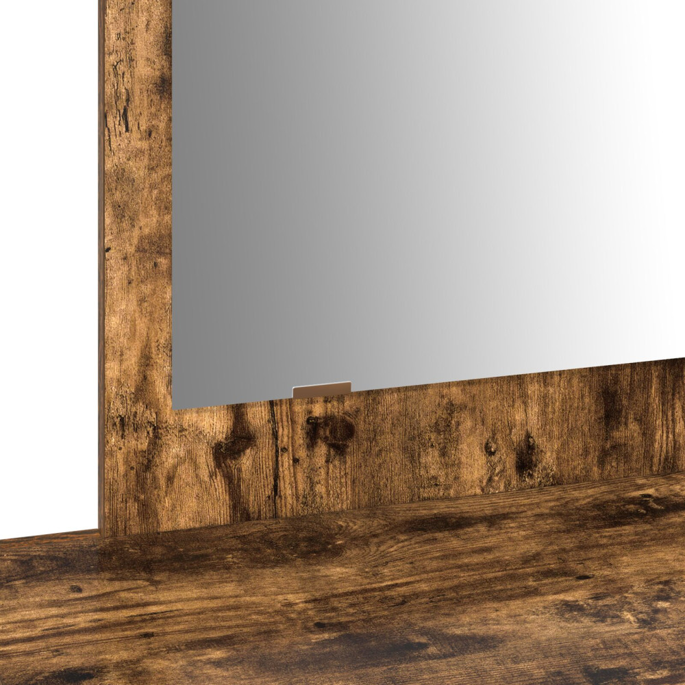Produktbild för Smyckebord med låda Brun 100 x 40 x 70 cm Konstruerat trä