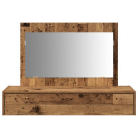 Produktbild för Smyckebord med låda Brun 100 x 40 x 70 cm Konstruerat trä