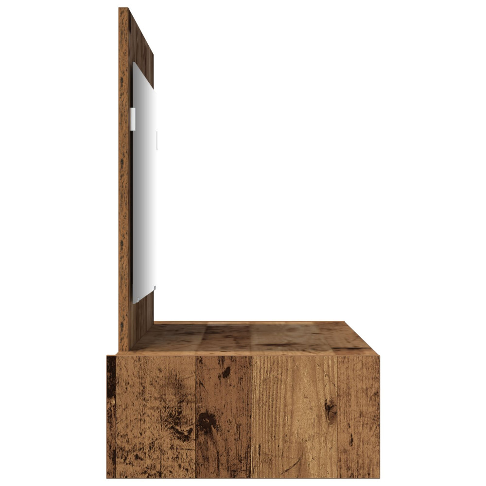 Produktbild för Smyckebord med låda Brun 100 x 40 x 70 cm Konstruerat trä
