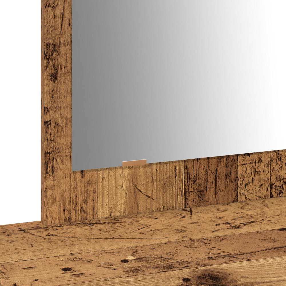 Produktbild för Smyckebord med låda Brun 100 x 40 x 70 cm Konstruerat trä