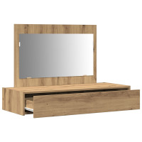 Produktbild för Smyckebord med låda Brun 100 x 40 x 70 cm Konstruerat trä