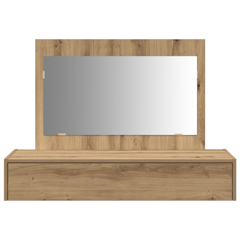 Produktbild för Smyckebord med låda Brun 100 x 40 x 70 cm Konstruerat trä