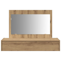 Produktbild för Smyckebord med låda Brun 100 x 40 x 70 cm Konstruerat trä