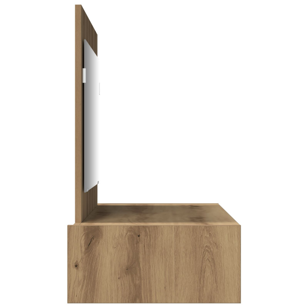 Produktbild för Smyckebord med låda Brun 100 x 40 x 70 cm Konstruerat trä