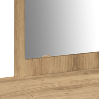 Produktbild för Smyckebord med låda Brun 100 x 40 x 70 cm Konstruerat trä
