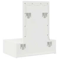 Produktbild för Smyckebord med låda Vit 60 x 40 x 70 cm Konstruerat trä