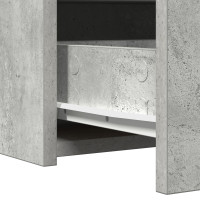 Produktbild för Smyckebord med låda Grå 60 x 40 x 70 cm Konstruerat trä