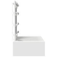 Produktbild för Smyckebord med låda Vit 83 x 40 x 70 cm Konstruerat trä