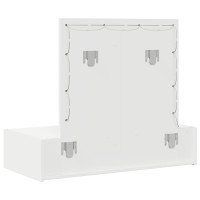 Produktbild för Smyckebord med låda Vit 83 x 40 x 70 cm Konstruerat trä