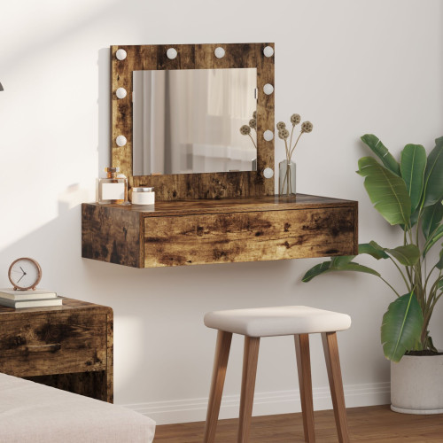 vidaXL Smyckebord med låda Brun 83 x 40 x 70 cm Konstruerat trä