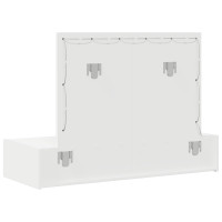 Produktbild för Smyckebord med låda Vit 100 x 40 x 70 cm Konstruerat trä