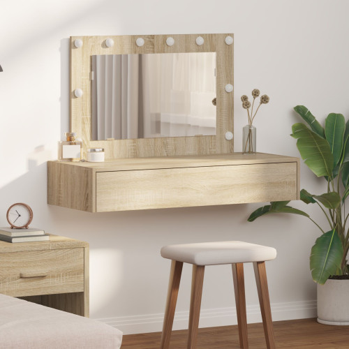 vidaXL Smyckebord med låda Brun 100 x 40 x 70 cm Konstruerat trä