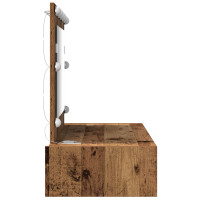 Produktbild för Smyckebord med låda Brun 100 x 40 x 70 cm Konstruerat trä
