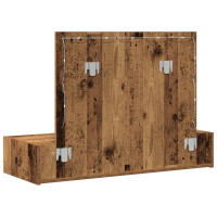 Produktbild för Smyckebord med låda Brun 100 x 40 x 70 cm Konstruerat trä