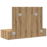 Produktbild för Smyckebord med låda Brun 100 x 40 x 70 cm Konstruerat trä