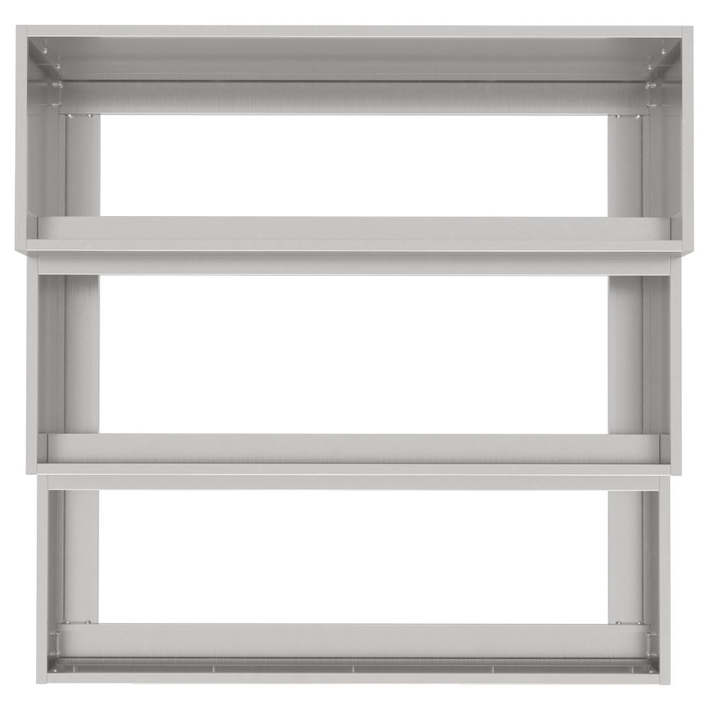 Produktbild för Trädgårdsplanterare Silver 90 x 90 x 35 cm Rostfritt stål