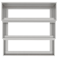 Produktbild för Trädgårdsplanterare Silver 90 x 90 x 35 cm Rostfritt stål