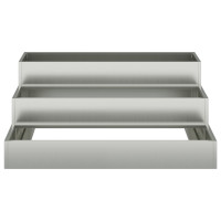 Produktbild för Trädgårdsplanterare Silver 90 x 90 x 35 cm Galvaniserat Stål