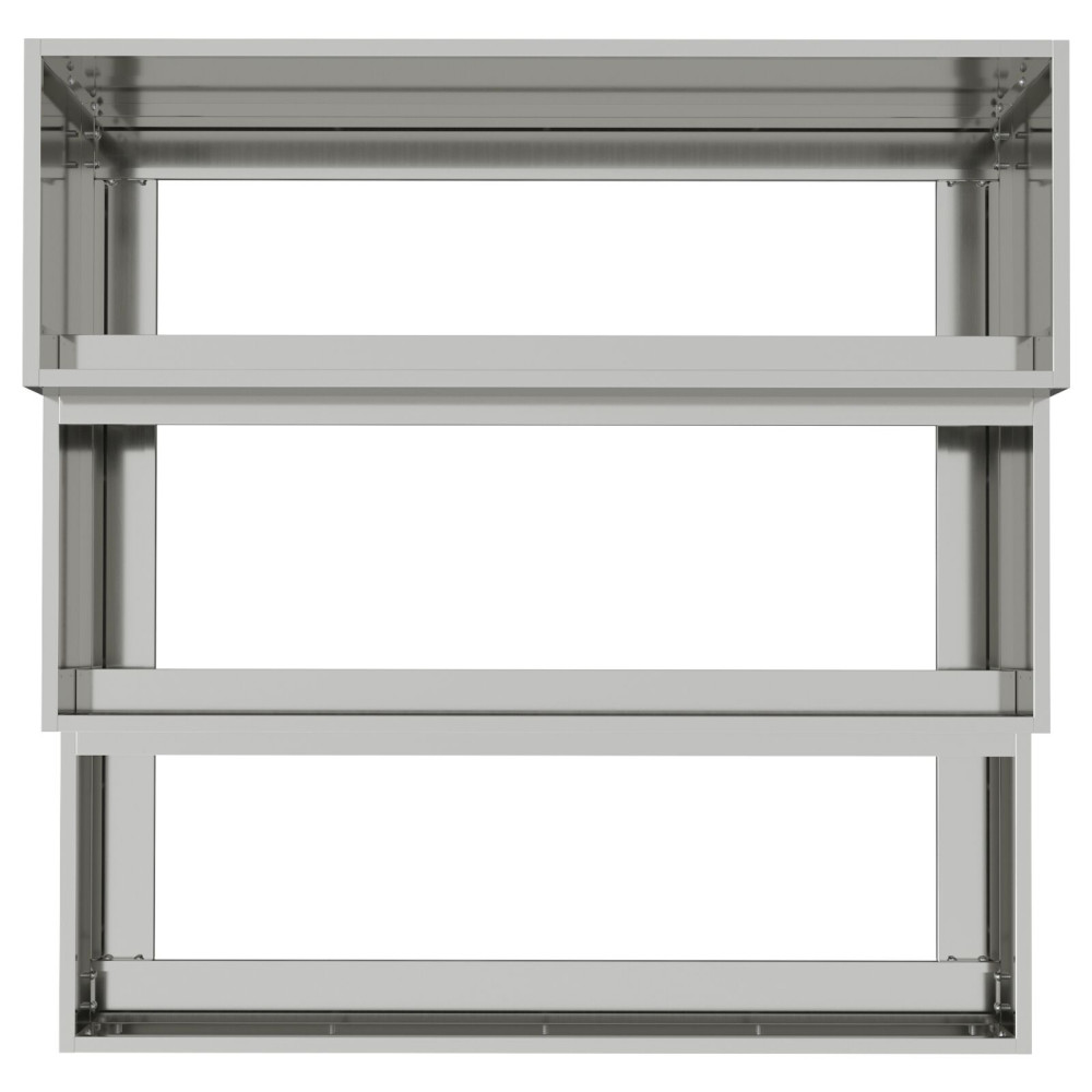 Produktbild för Trädgårdsplanterare Silver 90 x 90 x 35 cm Galvaniserat Stål