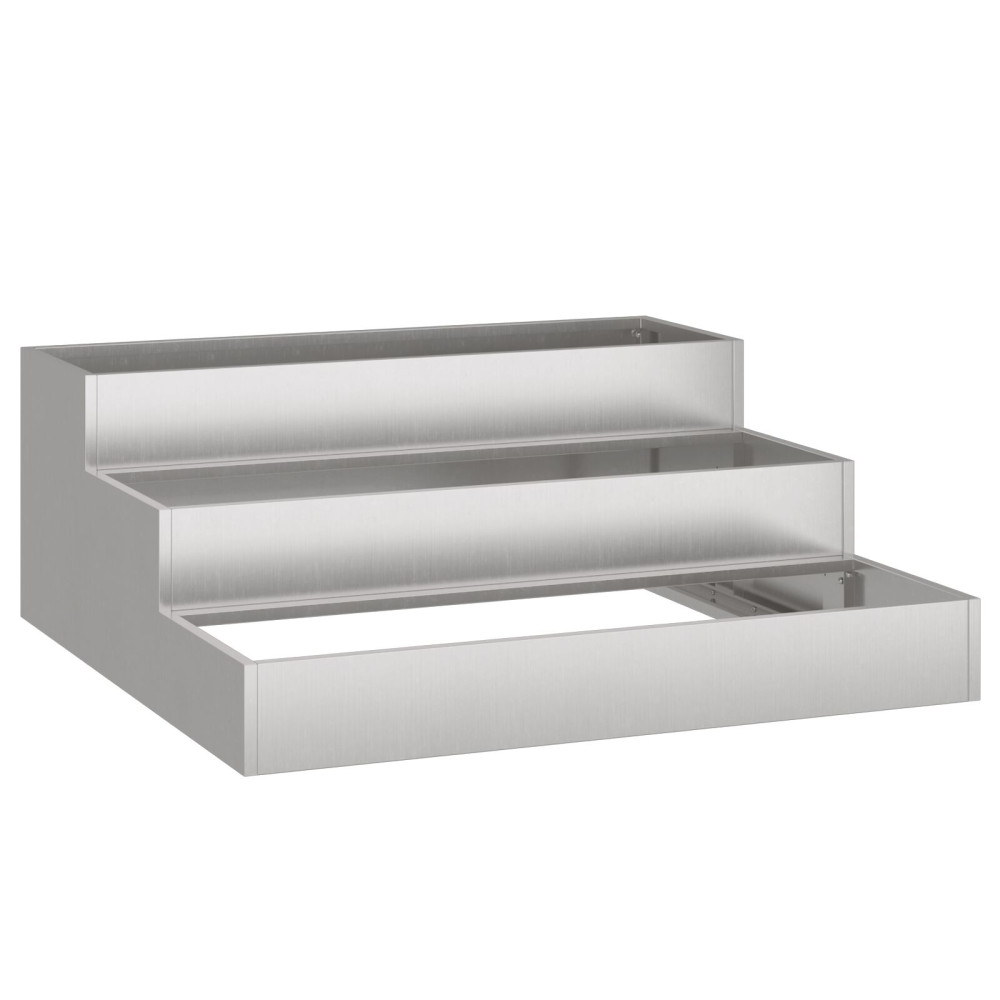 Produktbild för Trädgårdsplanterare Rostig 90 x 90 x 35 cm Väderbeständig stål