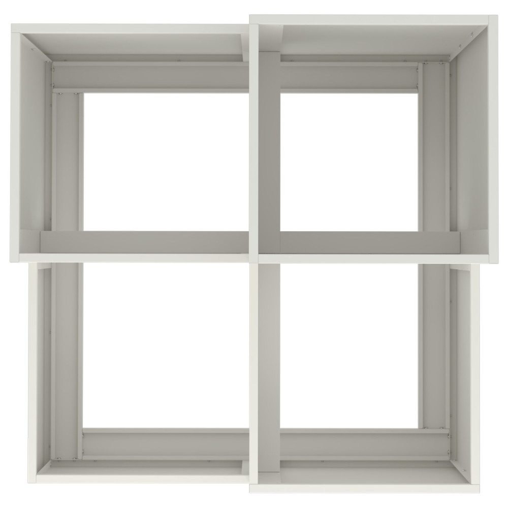 Produktbild för Trädgårdsplanterare Vit 80 x 80 x 60 cm Stål